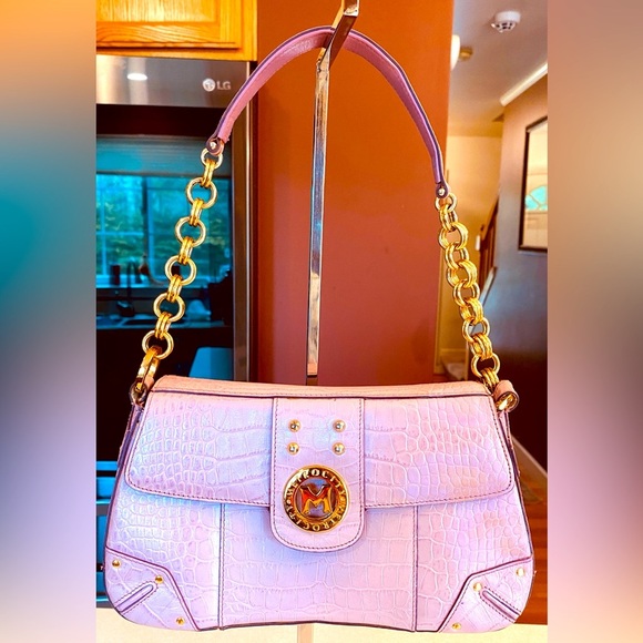 METROCITY Y2K Pink w/Golden Detailing Hand Bag, EUC - Picture 1 of 15